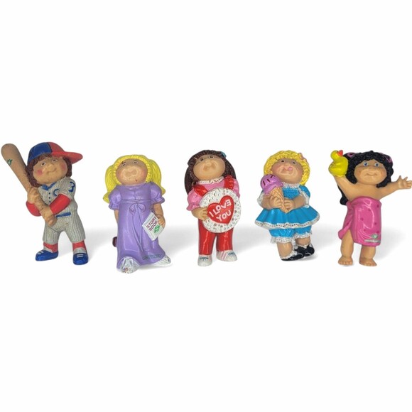 5 Vintage 1993 Cabbage Patch Kid Play Figures PVC Mini Figurines Dolls Toys - Picture 1 of 8